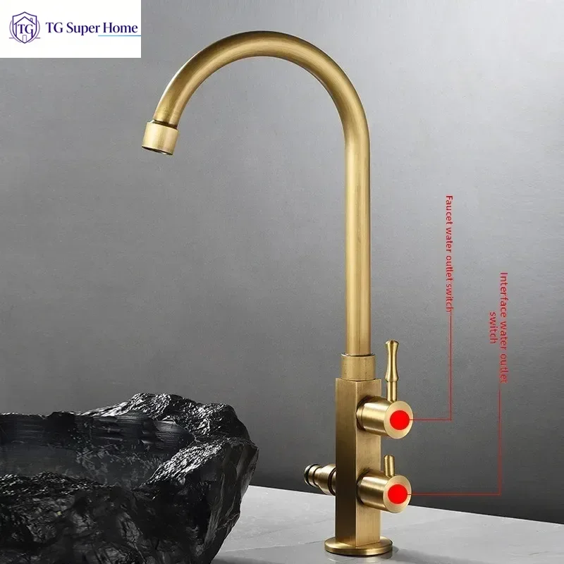 Quick-Connect Single-Handle Cold Water Faucet for Outdoor Use: Frost-Proof, 1/4-Inch Quick-Connect, Dual-Purpose Faucet