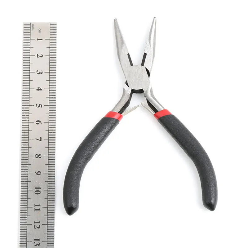 1 Piece Stainless Steel Needle Nose Pliers Jewelry Making Hand Tool Black Pliers Tools DIY Equipment Handcraft Beadwork Repair