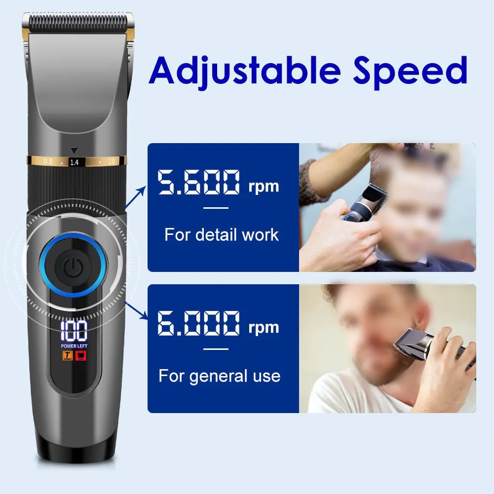 Multi Funcional USB Recarregável Barbeador Elétrico Aço Inoxidável Máquina De Barbear Homens Triple Blade Razor Shaver