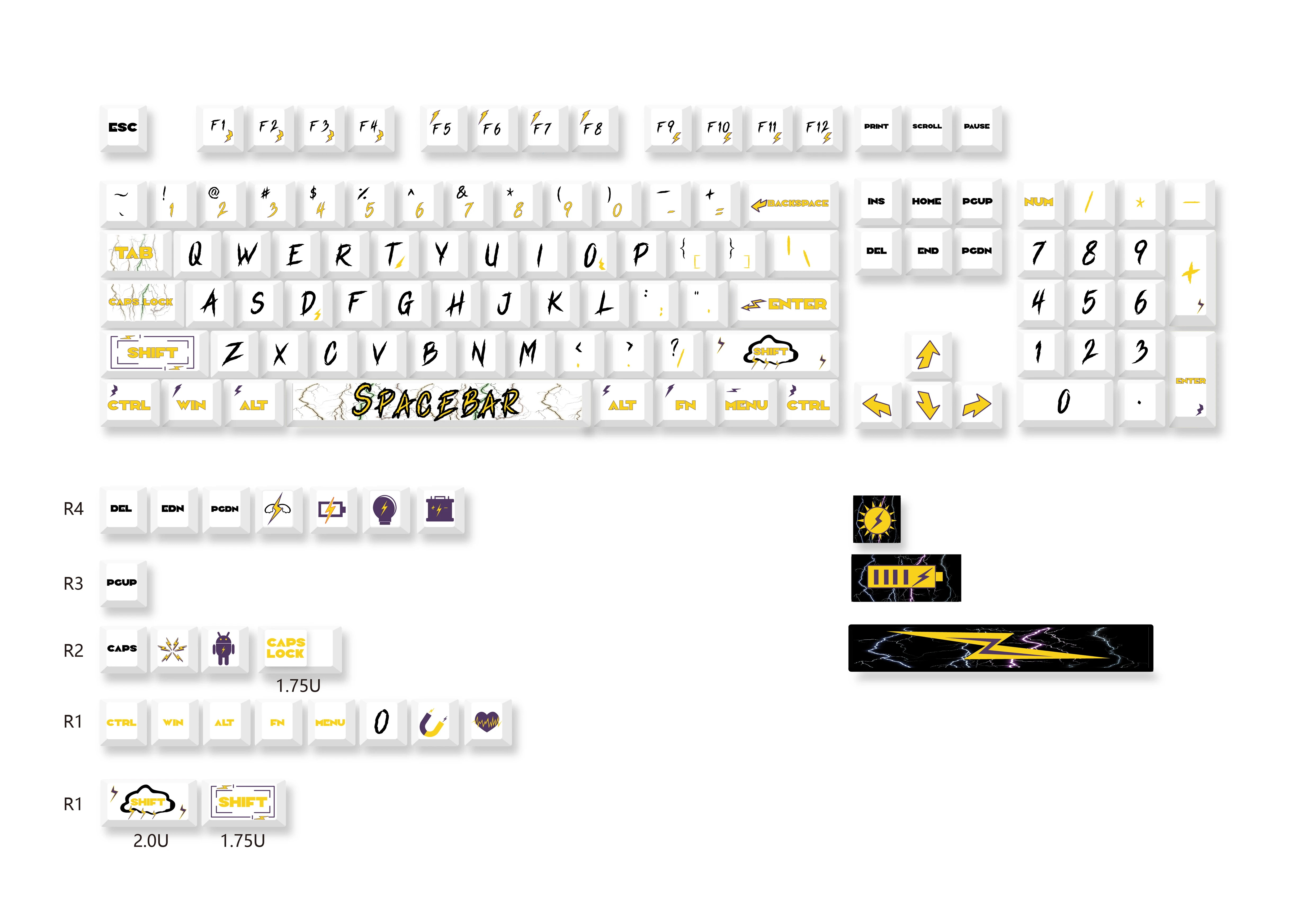 Teclado mecânico personalizado com perfil de cereja, pbt, interruptor mx, sublimação, diy, gk61, 129 chaves