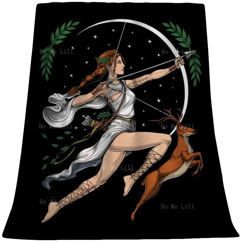 Generation Art Works Of Greek Mythology Gods And Goddesses Artemis Fantasy World Flannel By Ho Me Lili Suitable For All Seasons