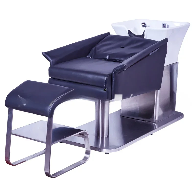 

Hair Saloon Dedicated Hair Haircut Flushing Bed Half Lying Massage Couch Hairdressing Ceramic Basin Massage Couch