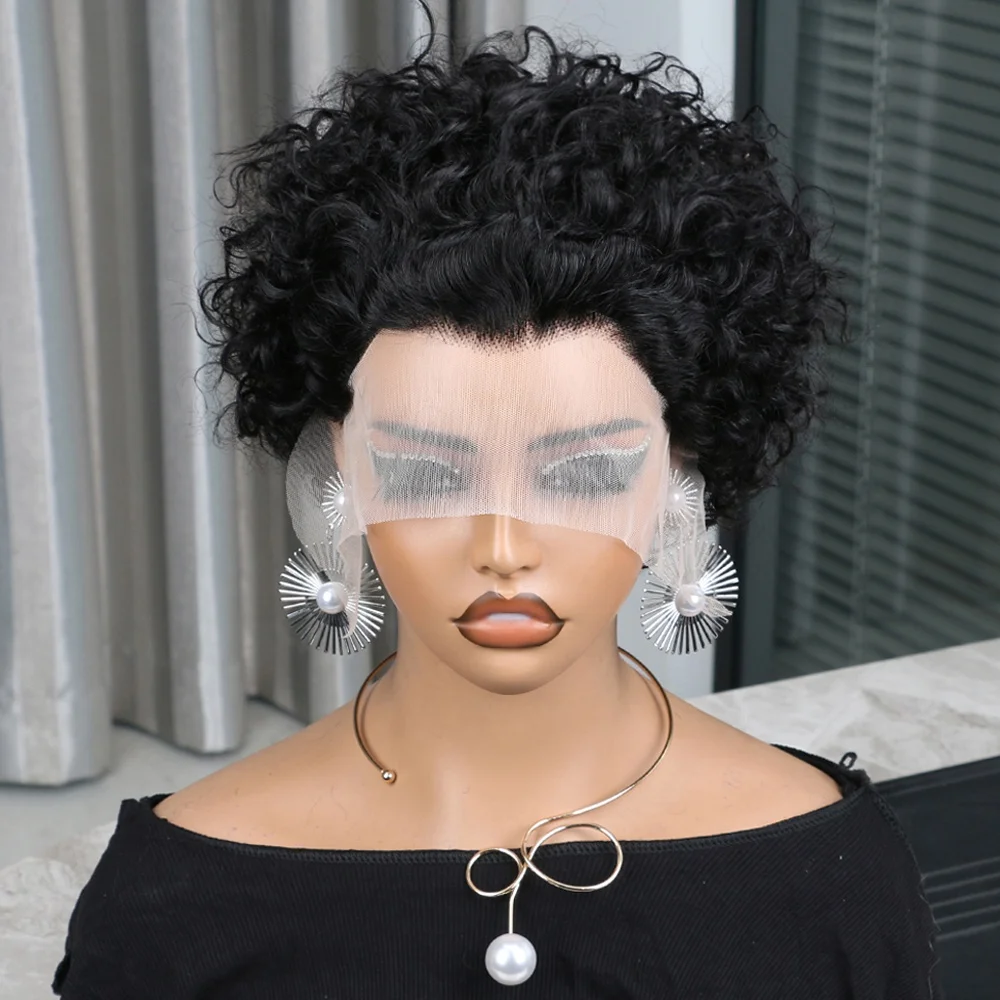 Pixie Cut Wig Human Hair 13x4  - Short Pixie Cut Wig Human Hair Cheap 评论和价格