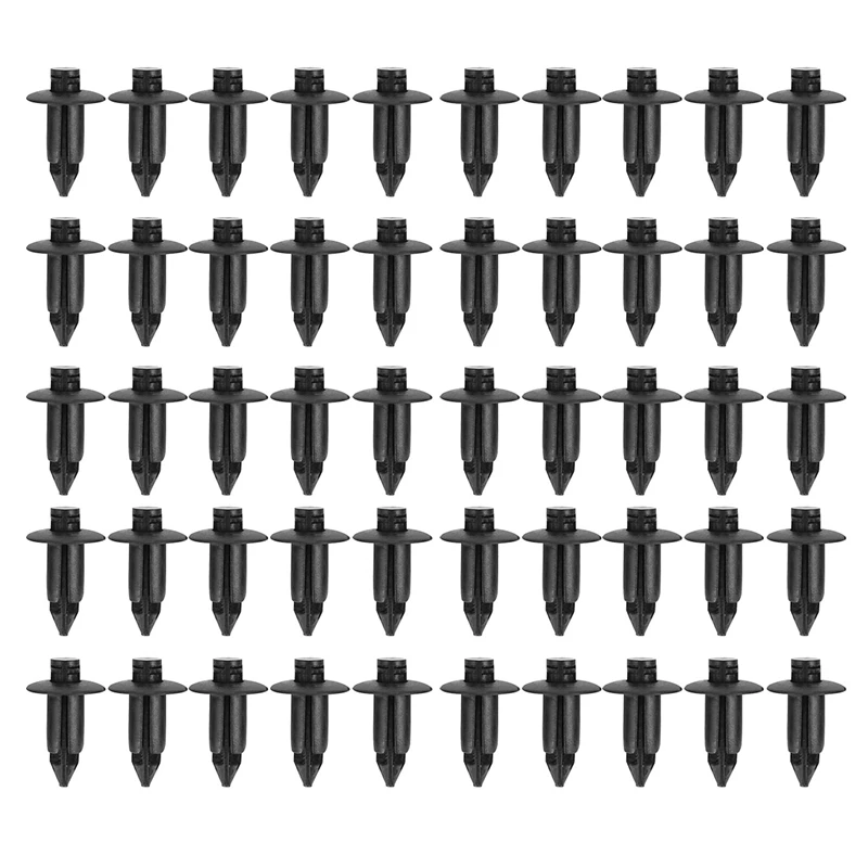 1000X Plastic Rivet Bike Fairing Trim Panel Fastener Clips 6Mm For Honda Yamaha Black