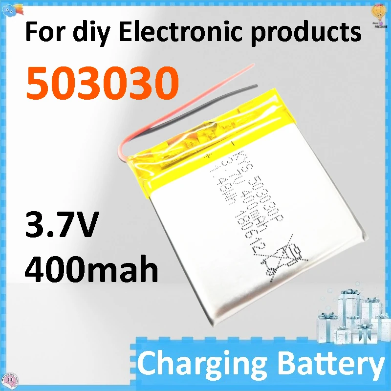 

5pcs 503030 Lithium Polymer Battery 3.7V 400mAh Rechargeable Li-Polymer for diy Electronic products Massage Beauty Device