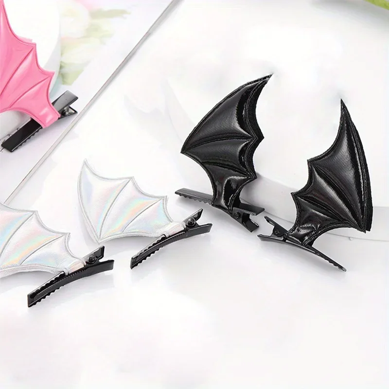 Fashion Bat Wings Hair Clip Y2K Style Barrette for Cosplay Parties and Halloween holiday decoration hair accessories