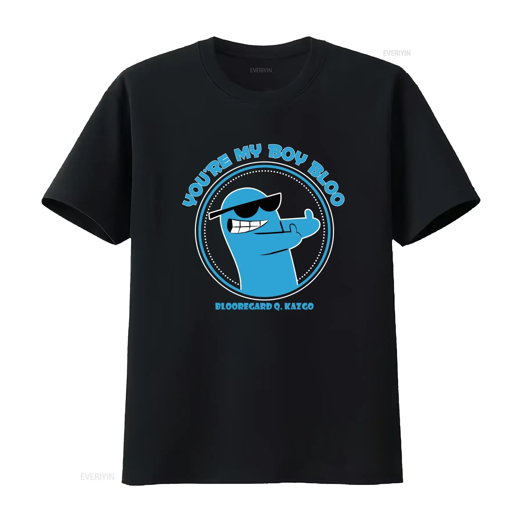 Fosters Home for Imaginary Friends Mens T Shirt Youre My Boy Bloo Distressed Design vintage Washed Top For Everyday Wear Soft