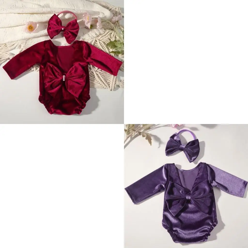 

Реквизит для фотосессии для младенцев, бархатный наряд, детская одежда унисекс для девочек