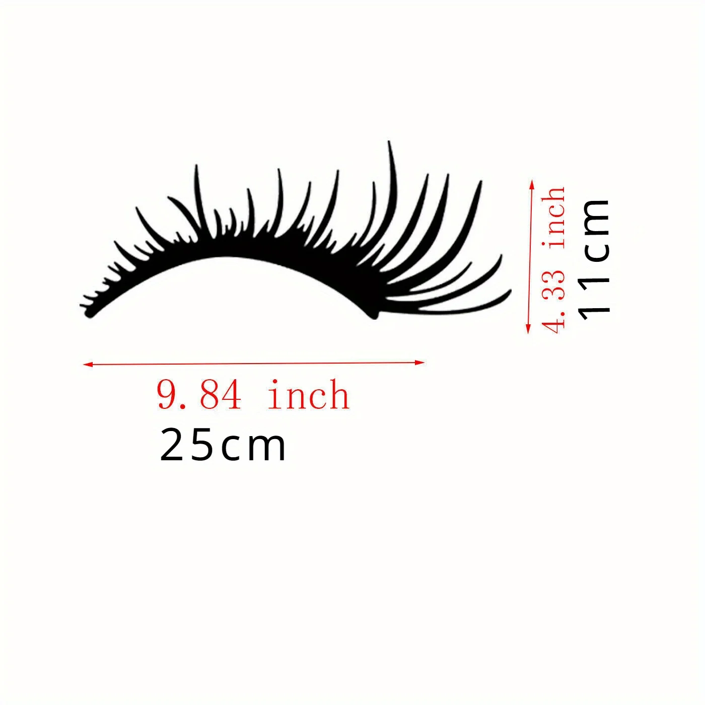 2pcs Car Eyelashes Stripe Decal Headlight Fog Eyebrow Stickers For VW For Beetle For Fiat