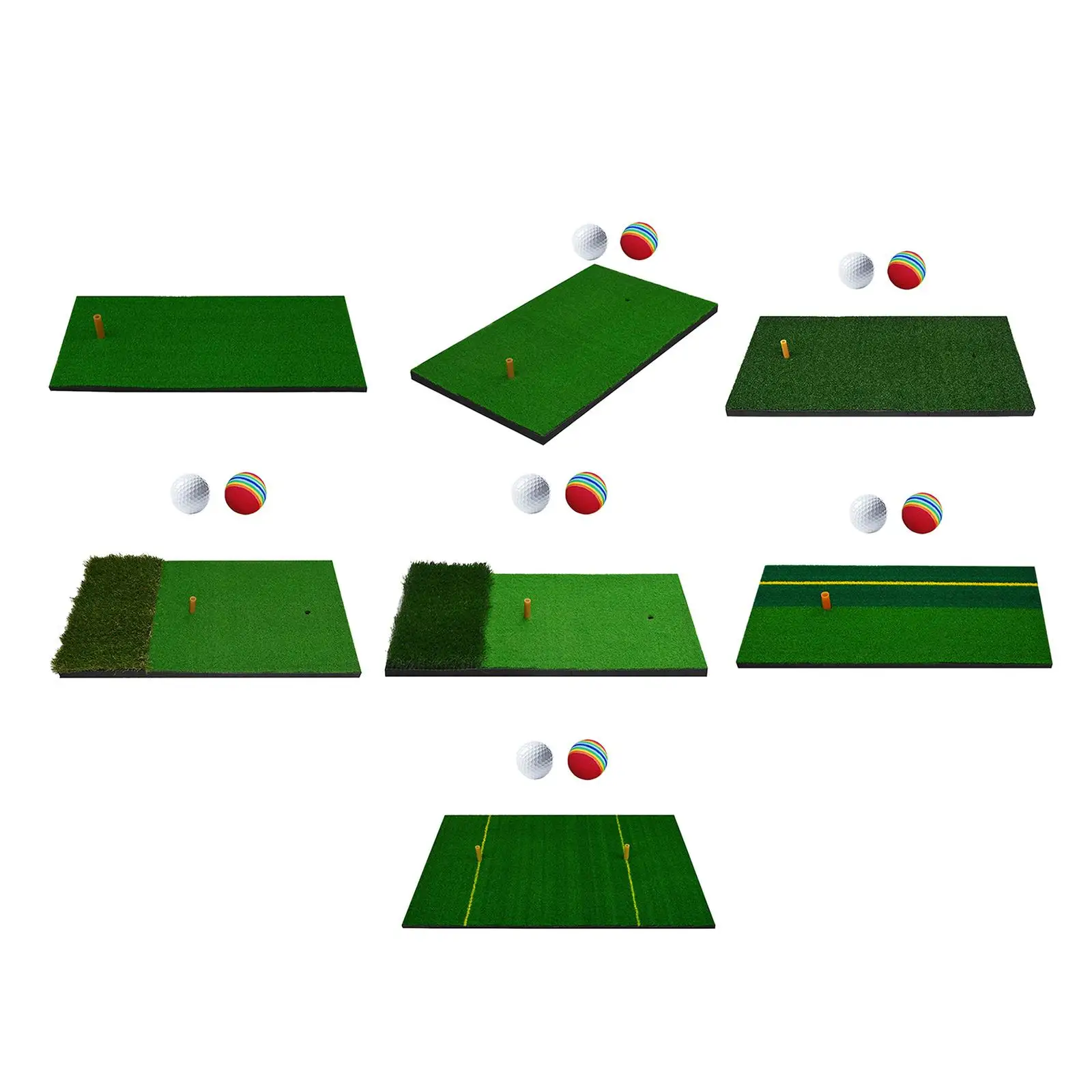 Golf Hitting Mats Residential Chipping Durable Rubber for Home Kid Husband