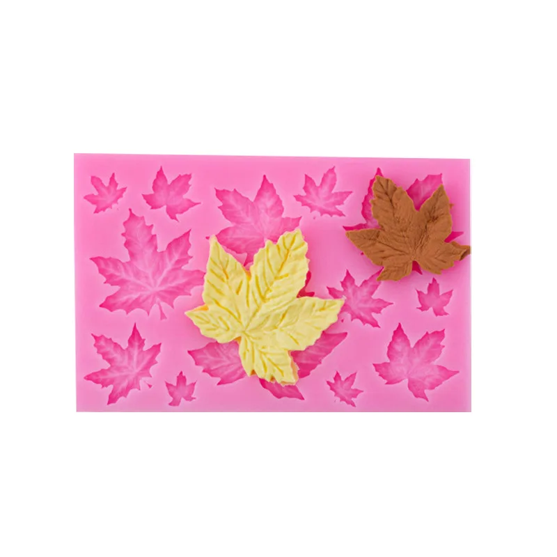 Various Leaves Maple Leaf Silicone Molds For Cake Decoration Tools DIY Chocolate Resin Molds For Fondant Kitchen Baking Supplies