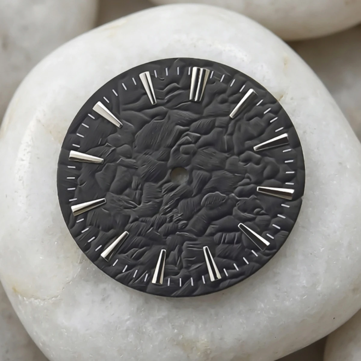 Modified Watch Dial Stone Pattern Gradient Color Watch Faces No Date Watch Accessories 28.5mm for NH35 NH36 Movement