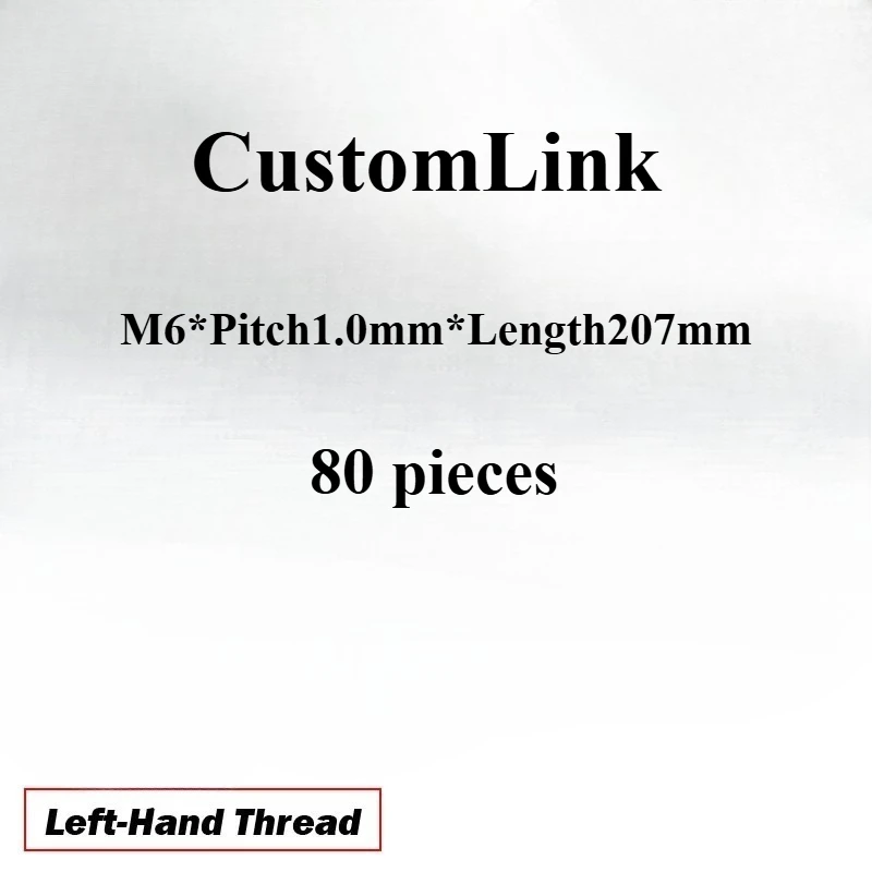 

Винт с левой резьбой M6*1.0мм*207мм, метрический, из нержавеющей стали, полнорезьбовой стержень, болт-шпилька