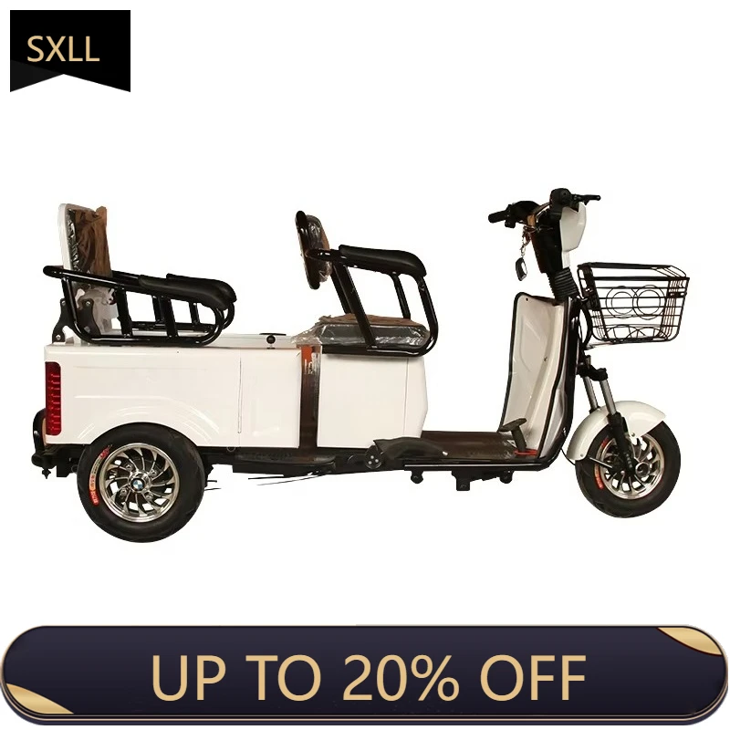 

SXLL 2024 60V 500W Electric Freight Tricycle Powerful Steel Body Open 400kg Duty Motorized Passengers Cheaper China