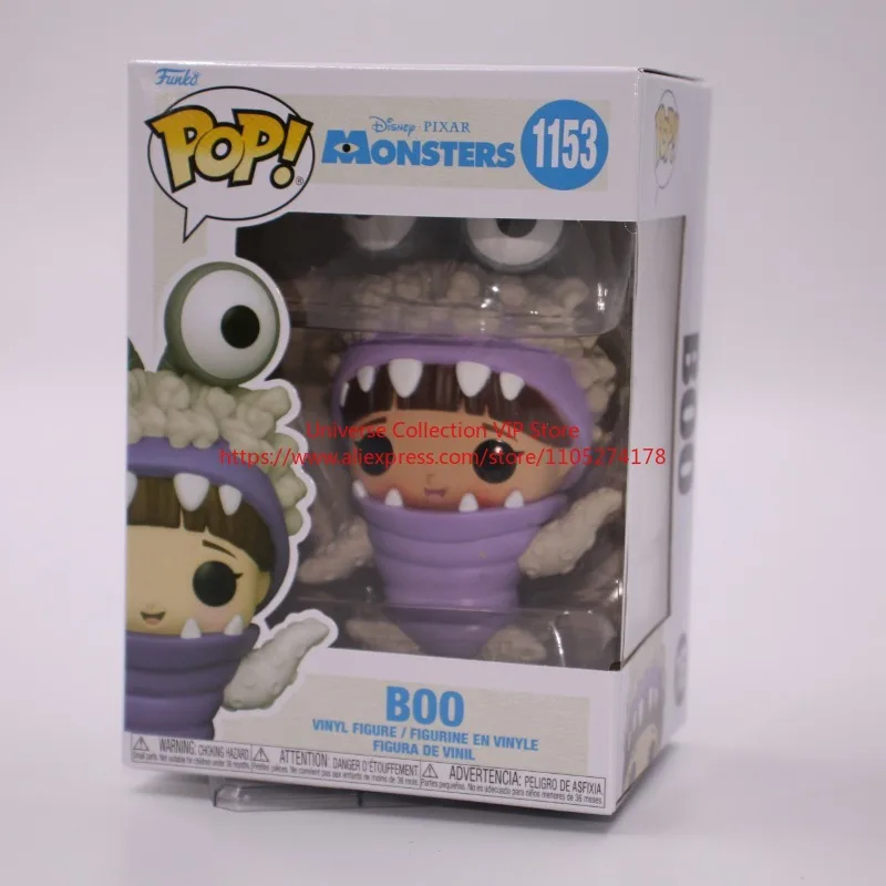 Funko Pop BOO # Figura Coleccionable Original de Vinilo de Monsters Inc. 20 Aniversario con Capucha, en Stock, para Fanáticos de la Animación