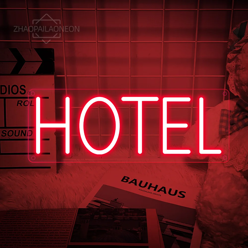 

Hotel Neon Led Sign Room Bedroom Motel Wall Decoration Hotle Neon Light Business Signboard Open Sign Motel Neon Lamps USB