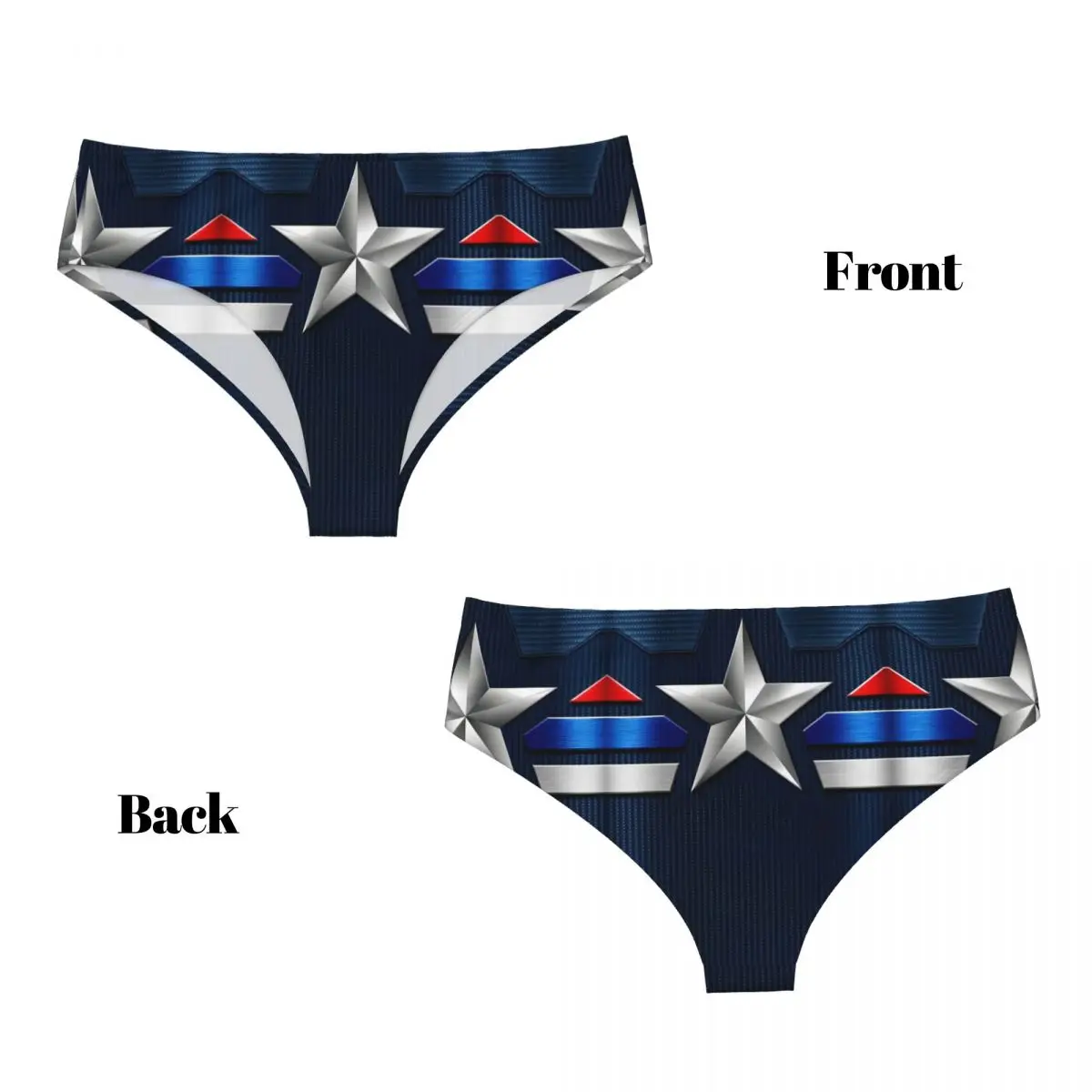 Женские короткие трусики с изображением Капитана Америки в стиле аниме, женское дышащее классическое нижнее белье, трусы