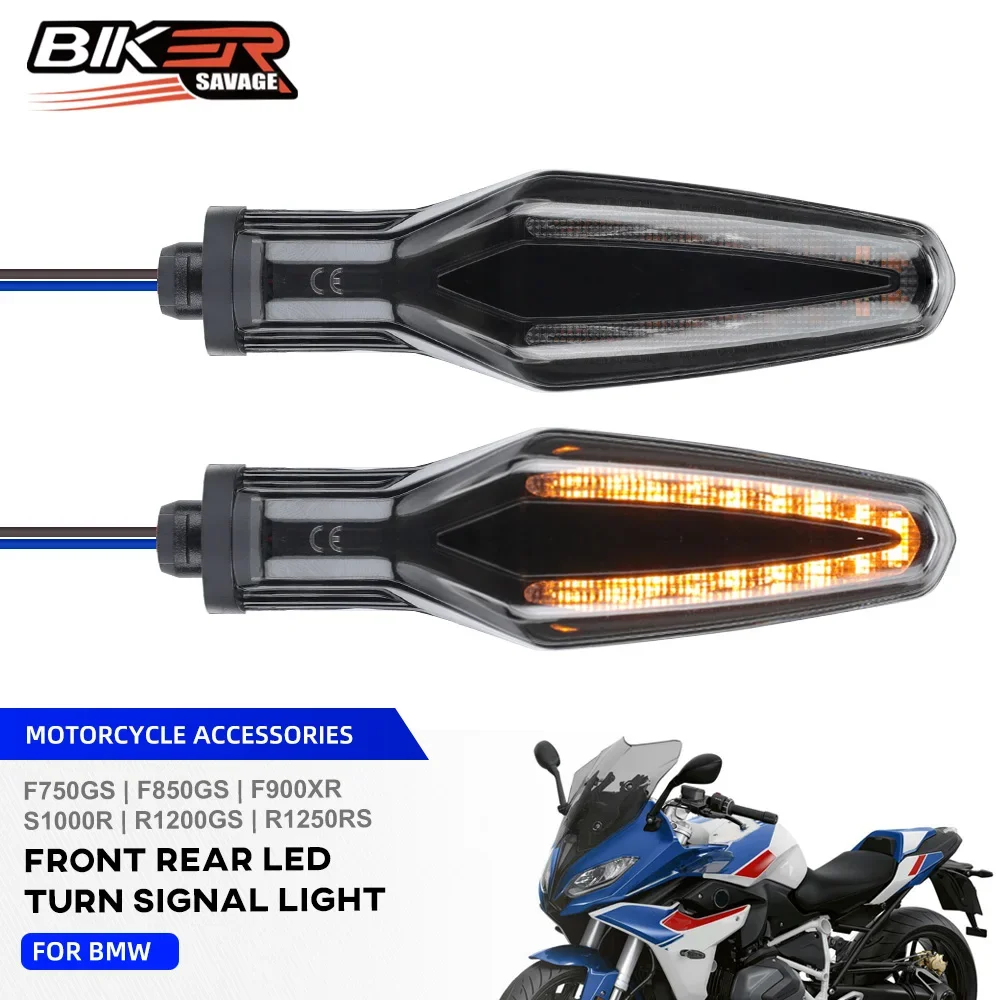 

S1000XR R1250GS Front LED Turn Signal Light For BMW R1200 R1250 R/RS/GS ADV S1000R Motorcycle Rear Flasher Indicator Lamps