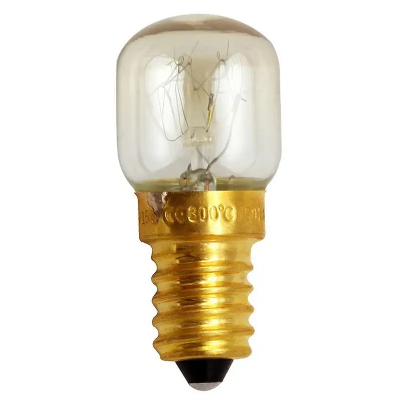 Microwave Oven Light Bulbs 220-240V High Temperature Bulb 15W 25W E14 300 Degree Cooker Filament Lamp Bulbs Salt Light Bulb