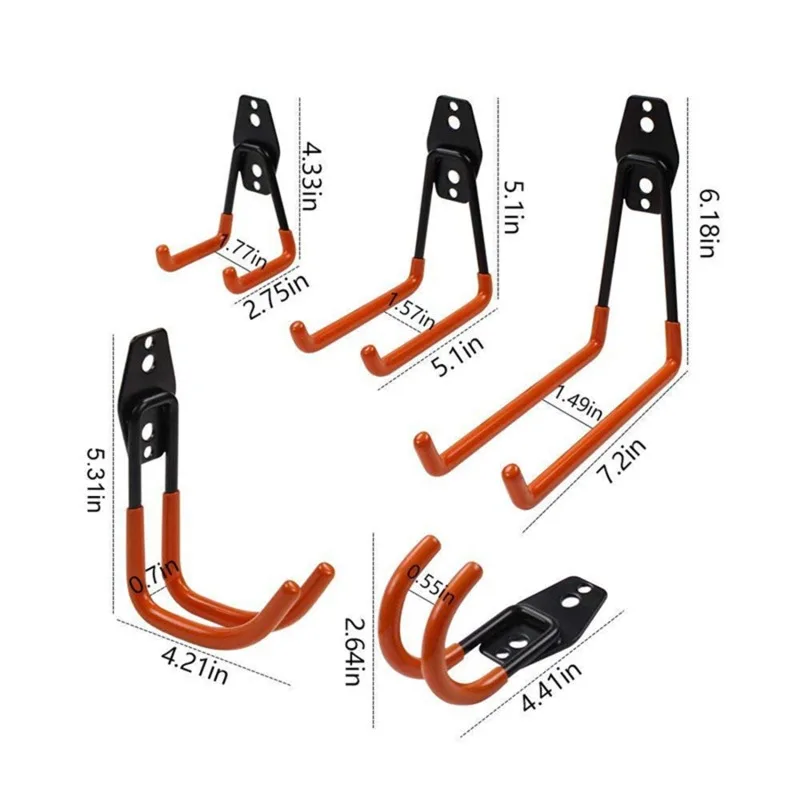 Fahrrad Unterstützung Fahrrad Wand Halterung Haken Ständer Parkplatz Halter für Hängen Werkzeuge Lager Lagerung Werkzeug Organizer Fahrrad Zubehör – Detail 1