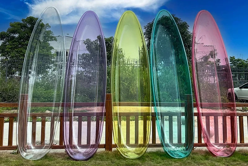 

PC color transparent crystal boat B & B hotel swimming pool photo props park canoe water play boat