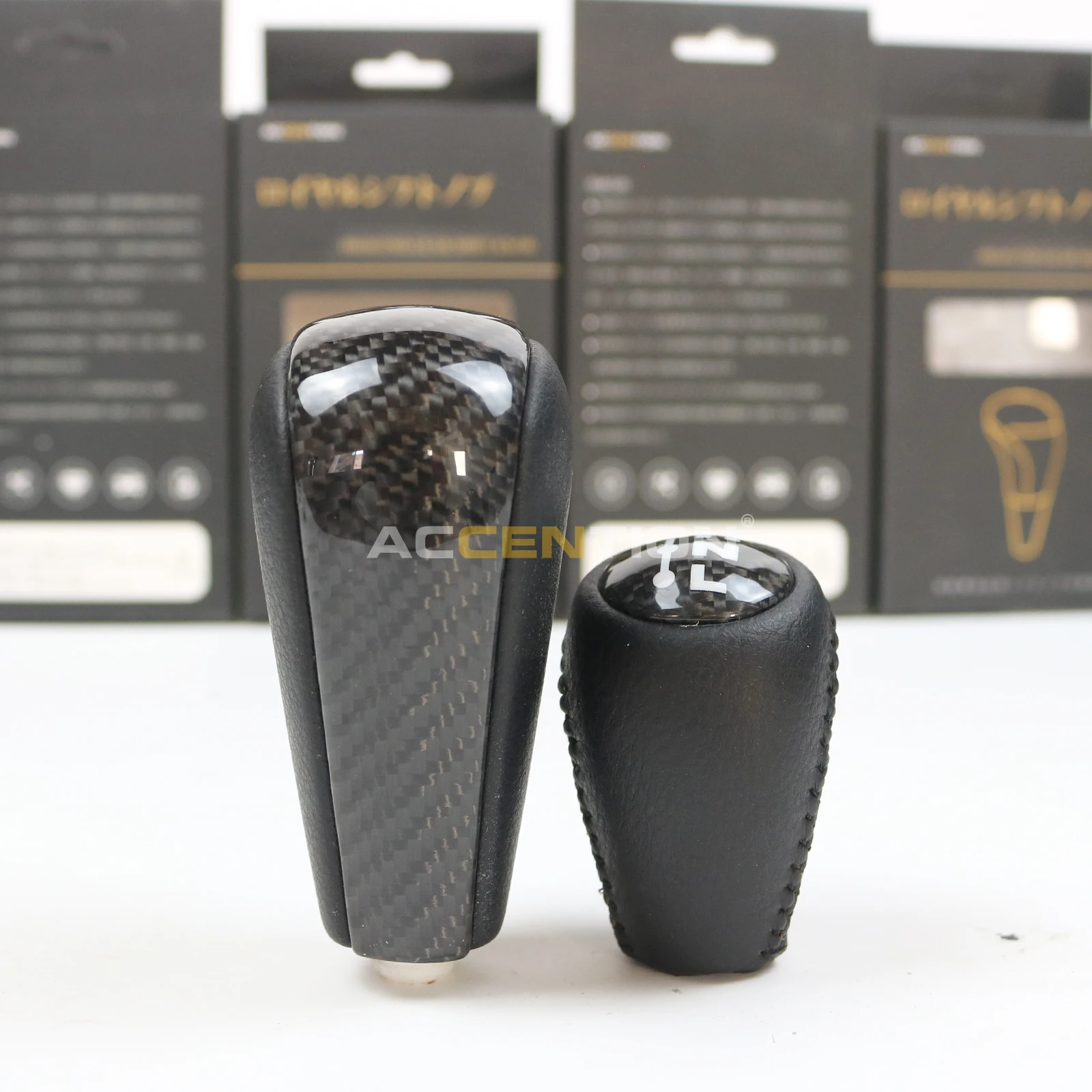 

100% Real Carbon Fiber Leather Gear Shift Knob For Toyota Land Cruiser Prado FJ150 FJ120 2003 2004 2005 2006 2007 2008 2009