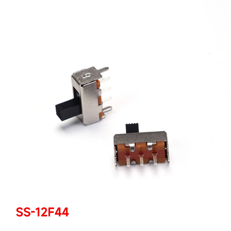 5PCS SS-12F44 Miniature Vertical Power Toggle Switch 5mm Handle Length Mini Slide Switch for Electronics