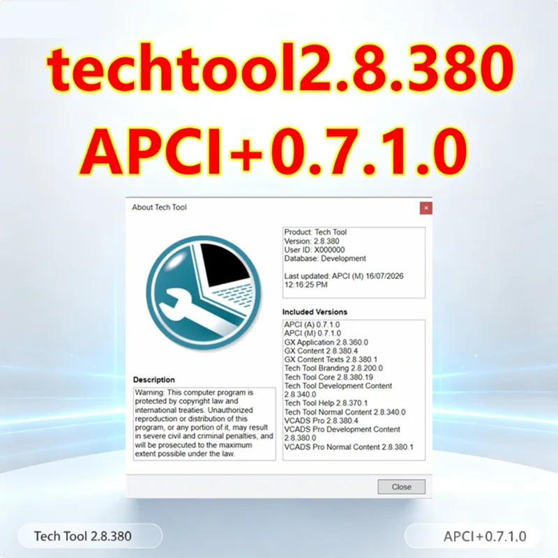 TechTool 2.8.380 Software+APCI 0.7.1.0 +[2026.07]+Advanced REAL Development Product History with Developer Tool