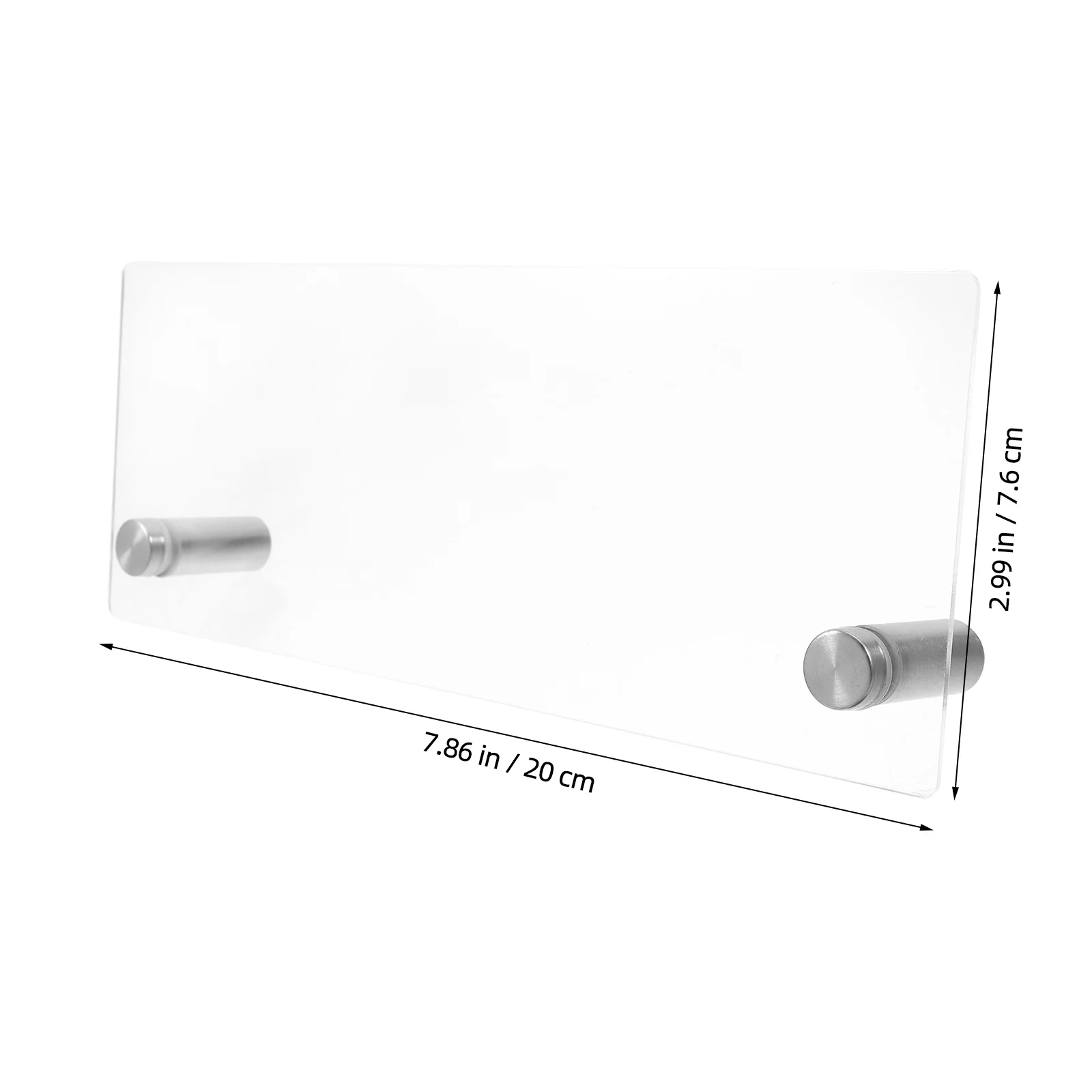 2 stuks Office Card Display Desk Strakke professionele naamplaathouder Eenvoudige installatie Materiaal Duidelijk zicht