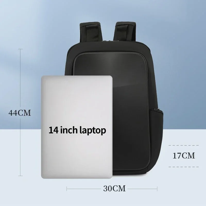 Men's 15.6 Inch Laptop Backpack High-end Business Backpack Simple Large Capacity Extra Large Hard Shell Expansion Travel Bag