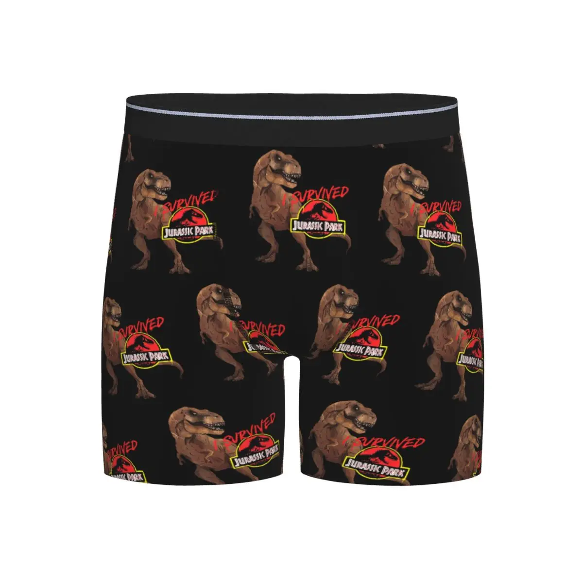 

Long Boxer Underpants Shorts I Survived Jurassic Park Panties Male Ventilate Underwear for Homme Man Boyfriend Gifts