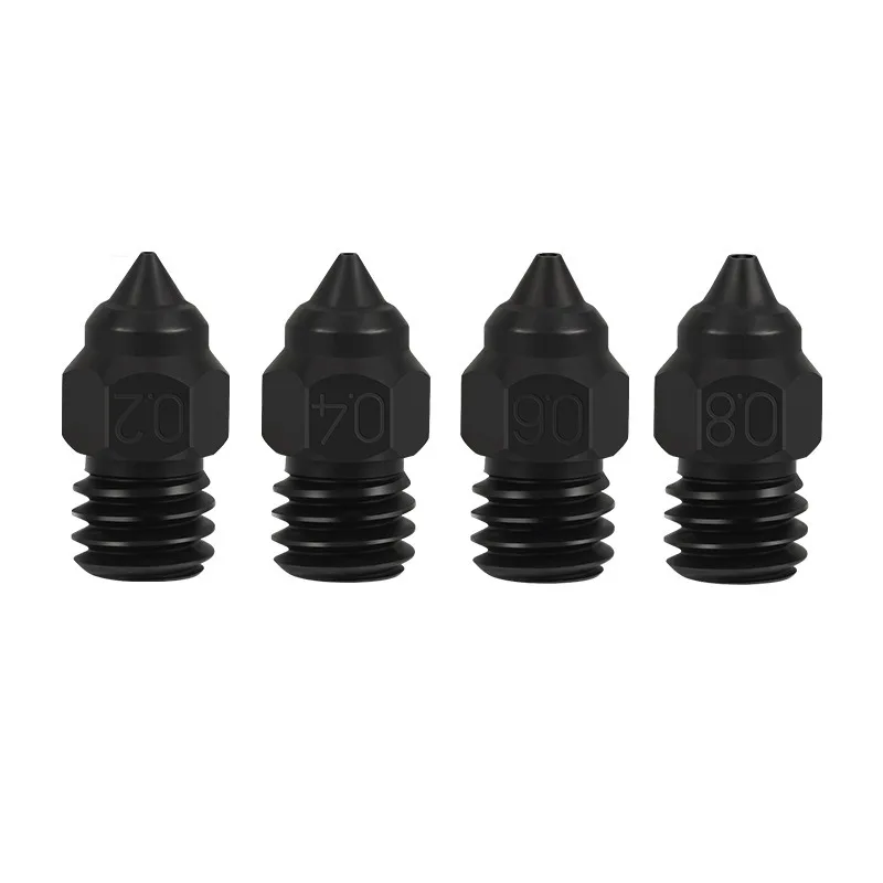 Hardened Steel Nozzle 0.4/0.6/0.8mm M6 for Ender-3/CR6 SE 3D Printer High Wear Resistant