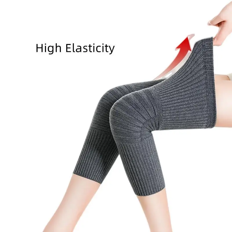 

2pcs Cashmere Knee Pads Men Women Stretchy Knit Knee Warmer Support Brace Wrap Compression Sleeves Kneepads Cold Protective Gear