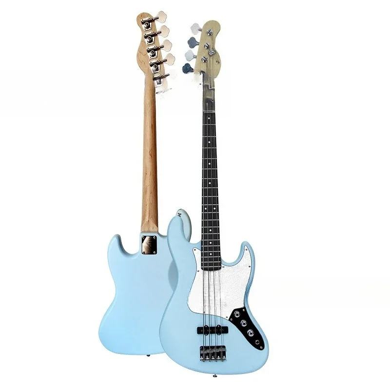 

Adult bass, mahogany core poplar matte electric bass musical instrument, beginner entry-level high-value wooden bass