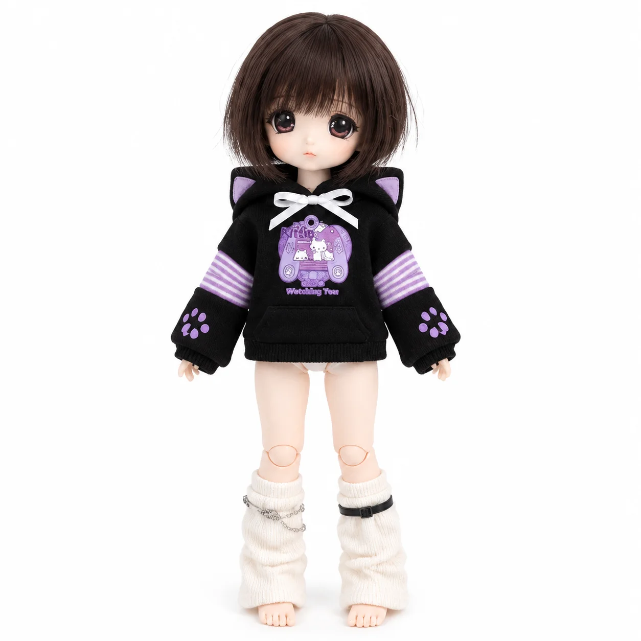 roupa-para-bonecas-bjd-1-6-ob22-24-conjunto-de-moletom-com-capuz-de-gato-ymy25-p20-6-pontos-quatro-estilos-de-moda-roupa-de-pelucia-em-miniatura