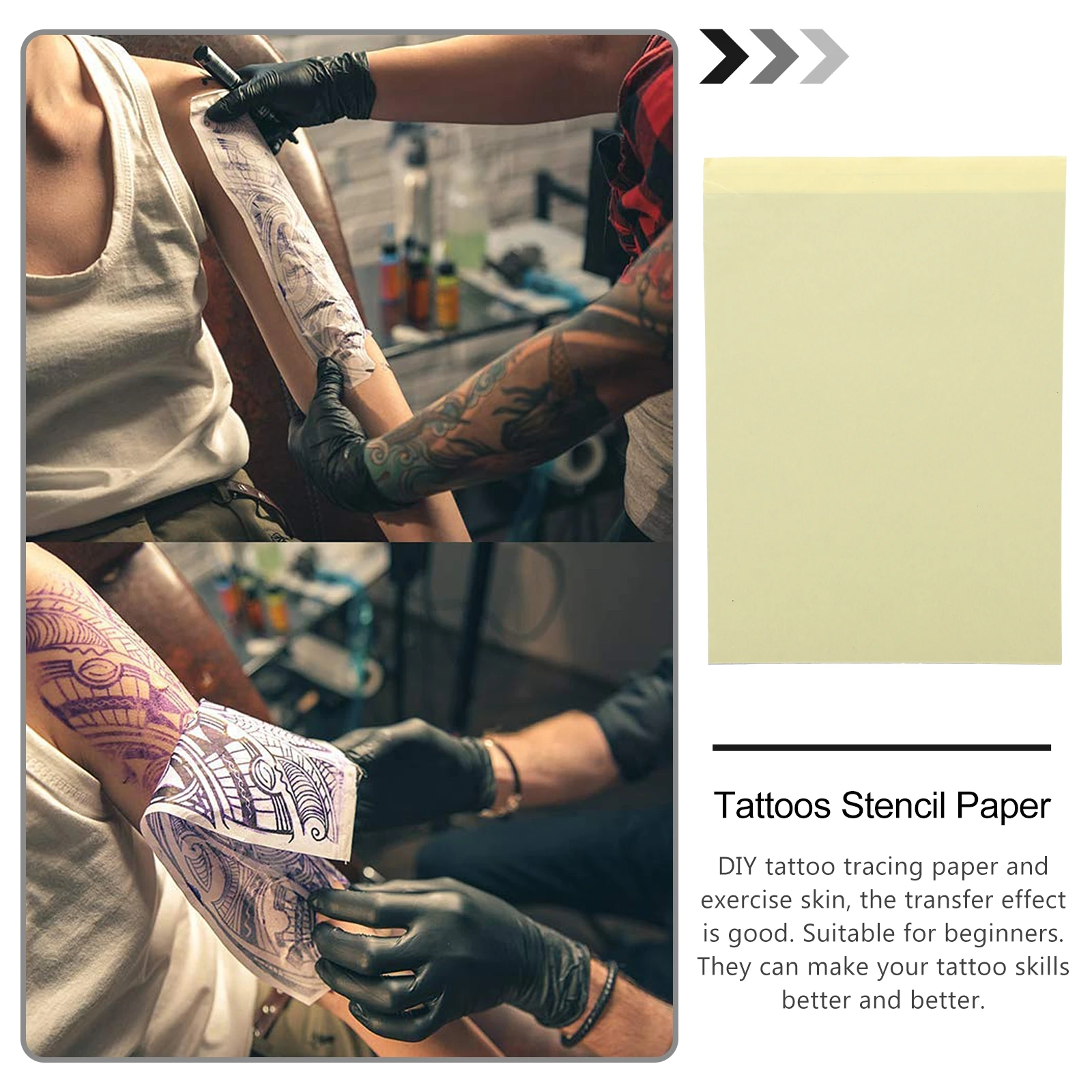 28 قطعة ورق نقل الوشم لتقوم بها بنفسك نقل ورقة لتتبع الجلد قابلة لإعادة الاستخدام الوشم استنسل ورق نسخ النقل الحراري #5