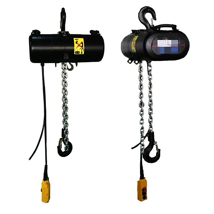 Factory Wholesale Electric Motorized Hoist 500kg 10m Steel Galvanized Chain Double Brake System for Stage Wire Rope Hotels