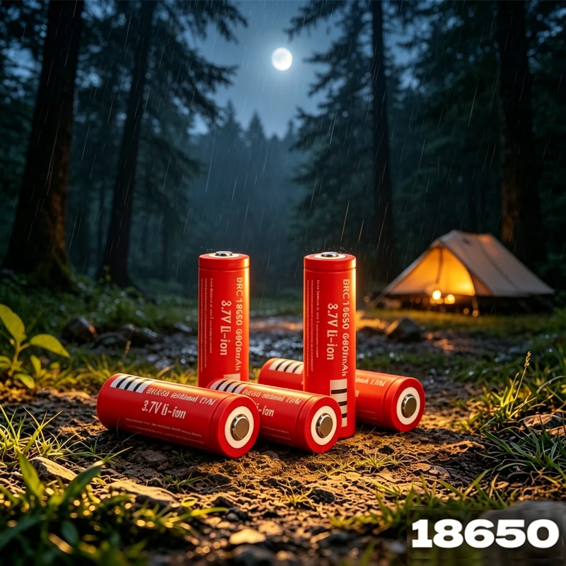 

100% New Original 3.7v BRC18650 6800mAh High Capacity Rechargeable Battery. 18650 for Flashlight Batteries and Power Tools