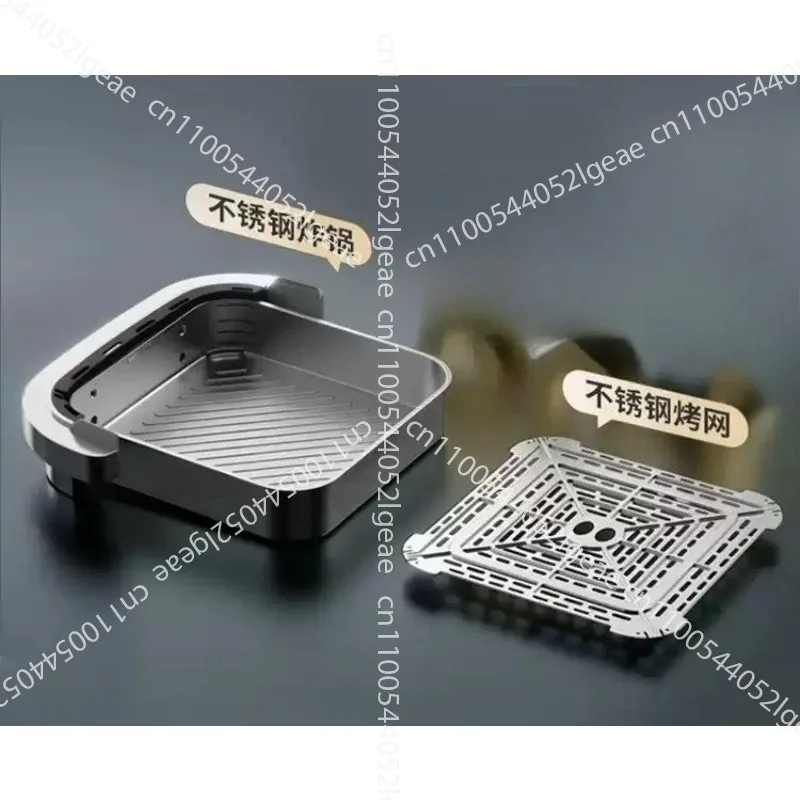 Stainless Steel Air Fryer, Domestic Electric Fryer and Oven in One – Large Capacity with Viewing Window