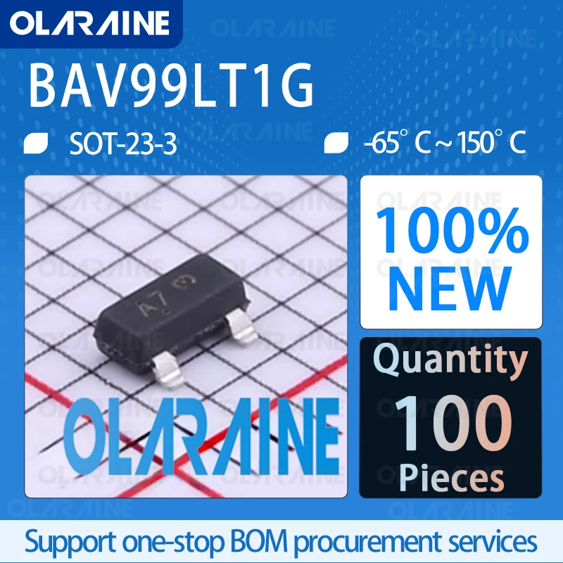 BAV99LT1G SOT-23-3 Diodes Rectifiers Diodes General Purpose Power Switching IC chip circuit controller switch processor sensor