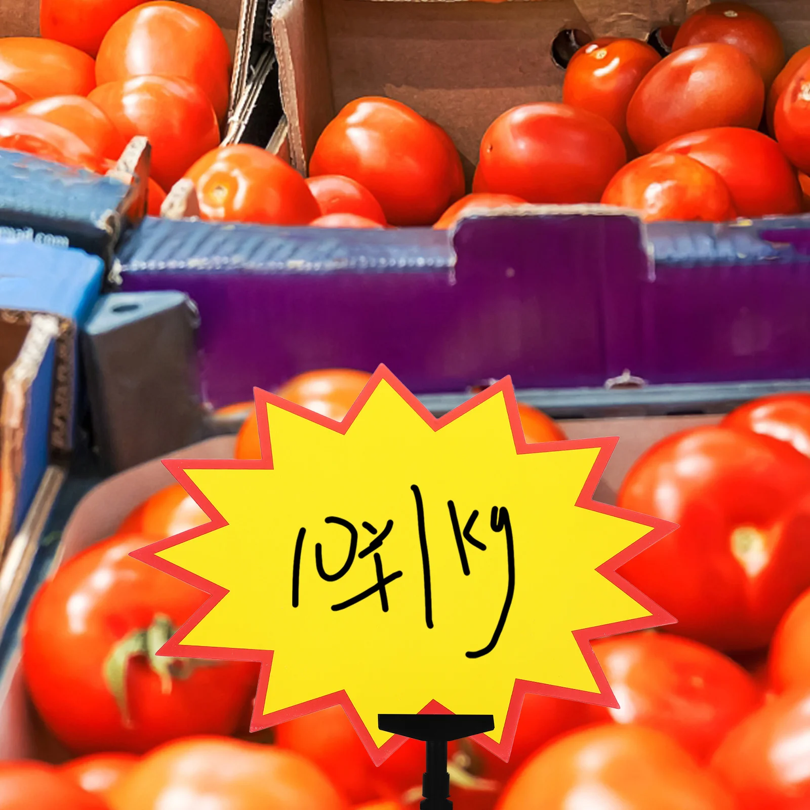 

Sticker Price Tag Signs Retail Store Supermarket Yellow Paper Sale Tags Large Size Promotional Price Burst Visibility