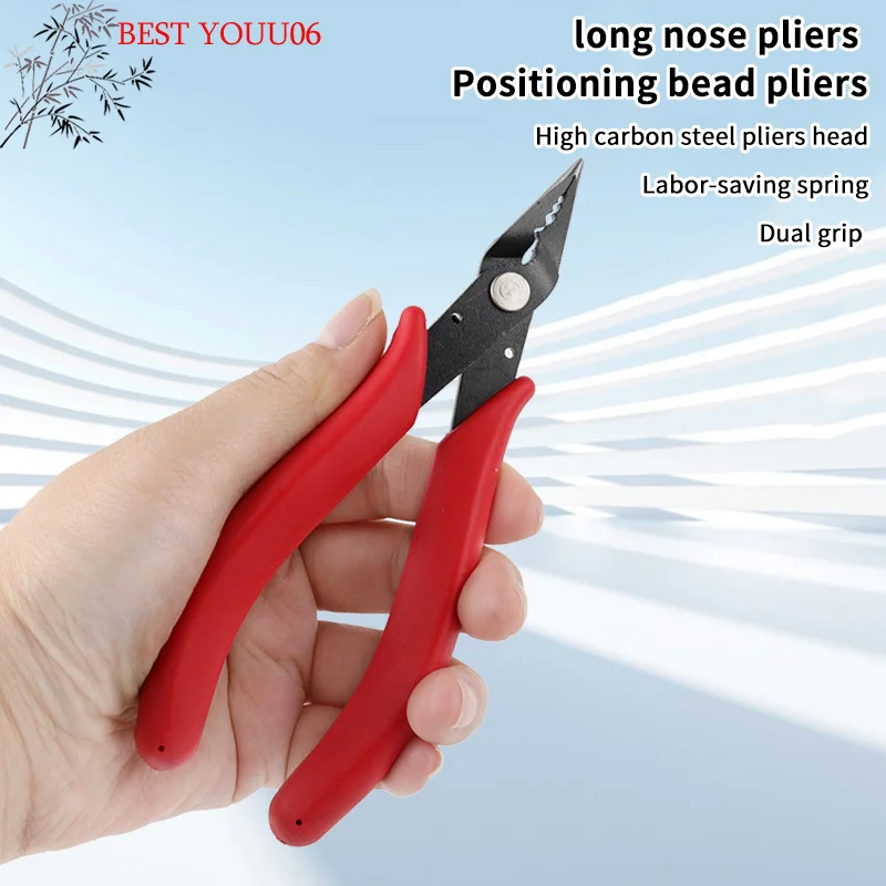 Hot Jewelry Crimping Pliers For Making Tips Tool Tweezers Crimp Nose Pliers Jump Rings & Split Rings Double Rings Diy Accessory