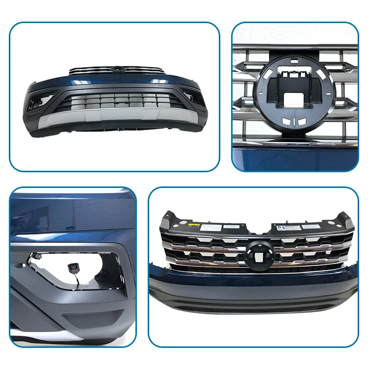 SENP 3CN 807 221 Car Bumper Auto Body Parts Kit for 2018-2020 VW    Front Bumper (Blue Metallic) #20 3CN807221