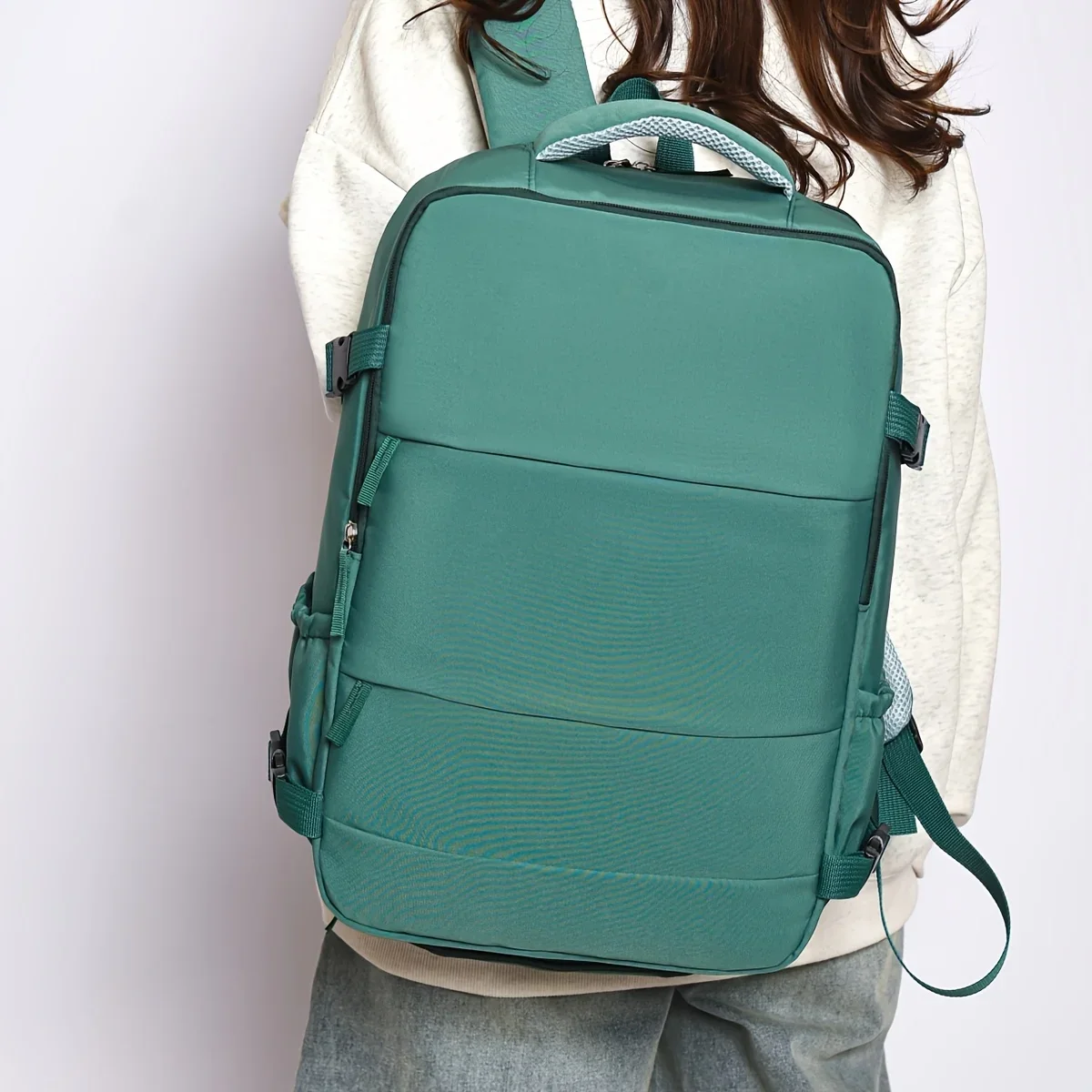 여성용 배낭, 여성용 대용량 여행용 배낭, 작업복 학교 가방, 패셔너블한 컴퓨터 가방, 단거리 버스