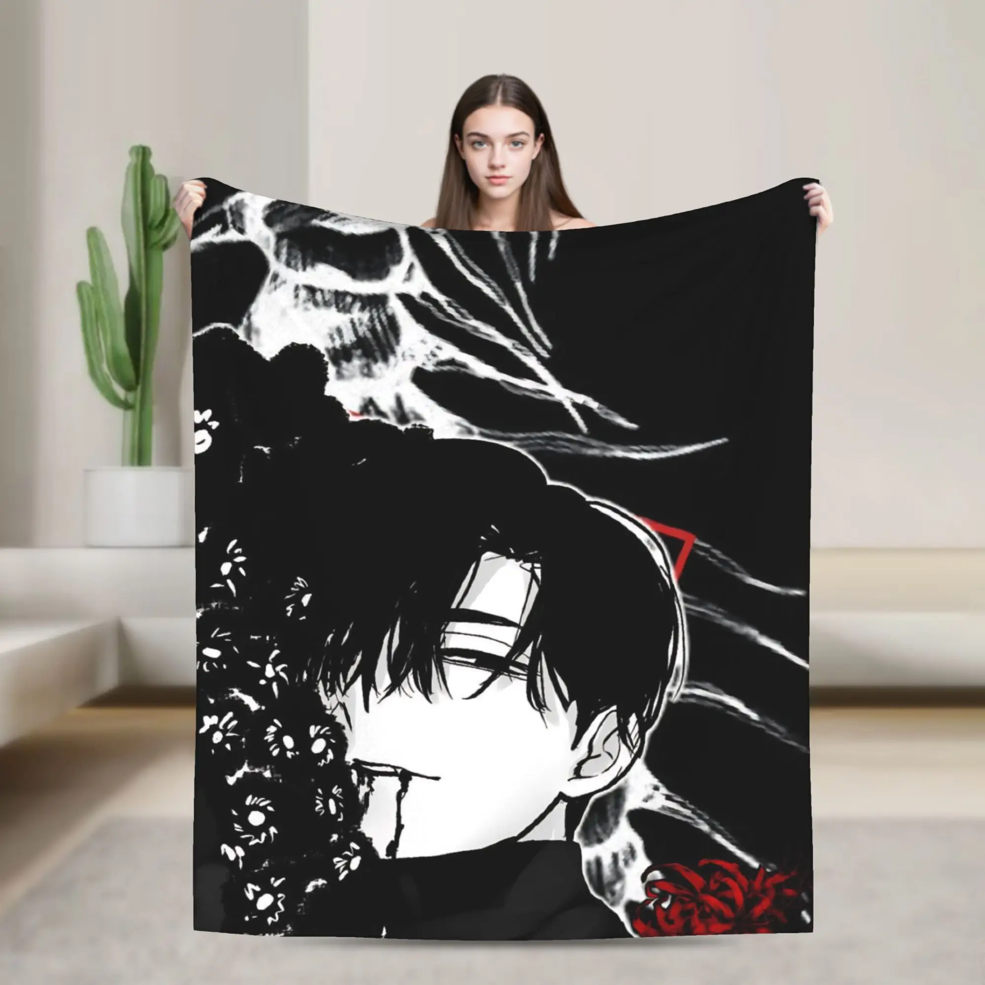 

Аксессуары для аниме Ivan Alien, одеяло, уютные мягкие пледы для гостиной, 50x60 дюймов, многоразмерные постельные принадлежности, пледы