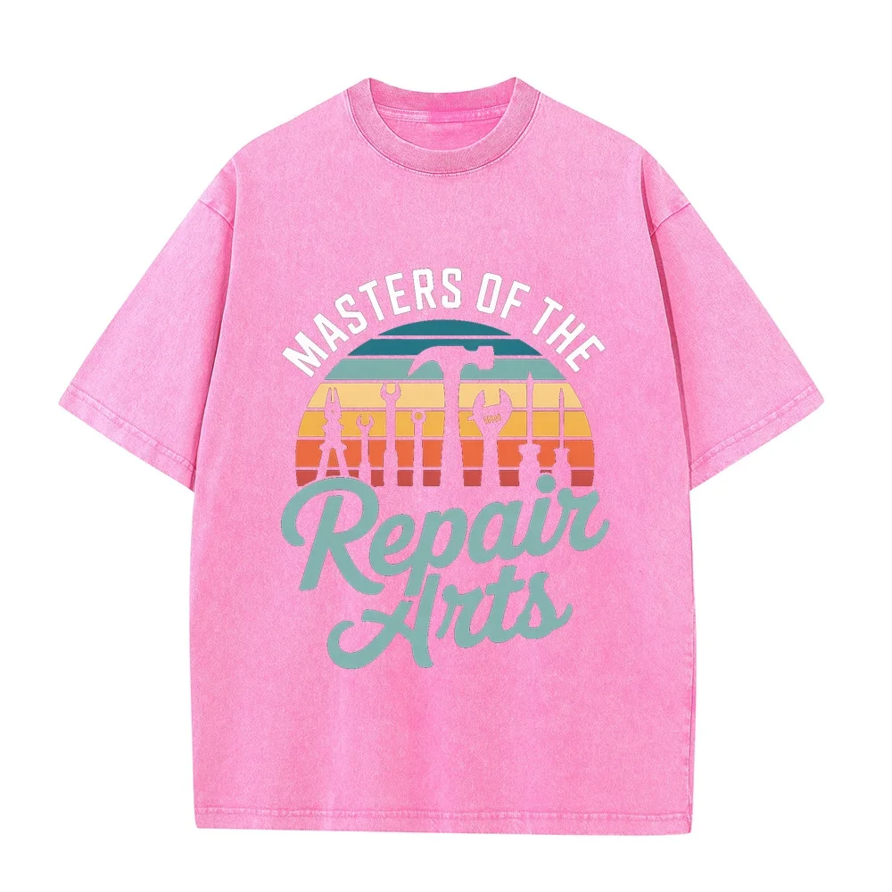 Men's T-Shirts Handyman Masters Of The Repair Arts Vintage Printing Cartoon Graphic T-Shirts O Neck T Shirt Man Clothing Cotton