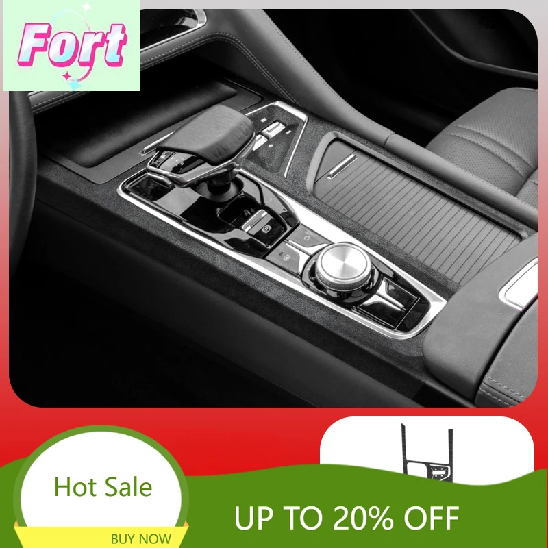 New Interior modification center console suede protective film For Changan CS75 plus Car door decorative strip car accessories