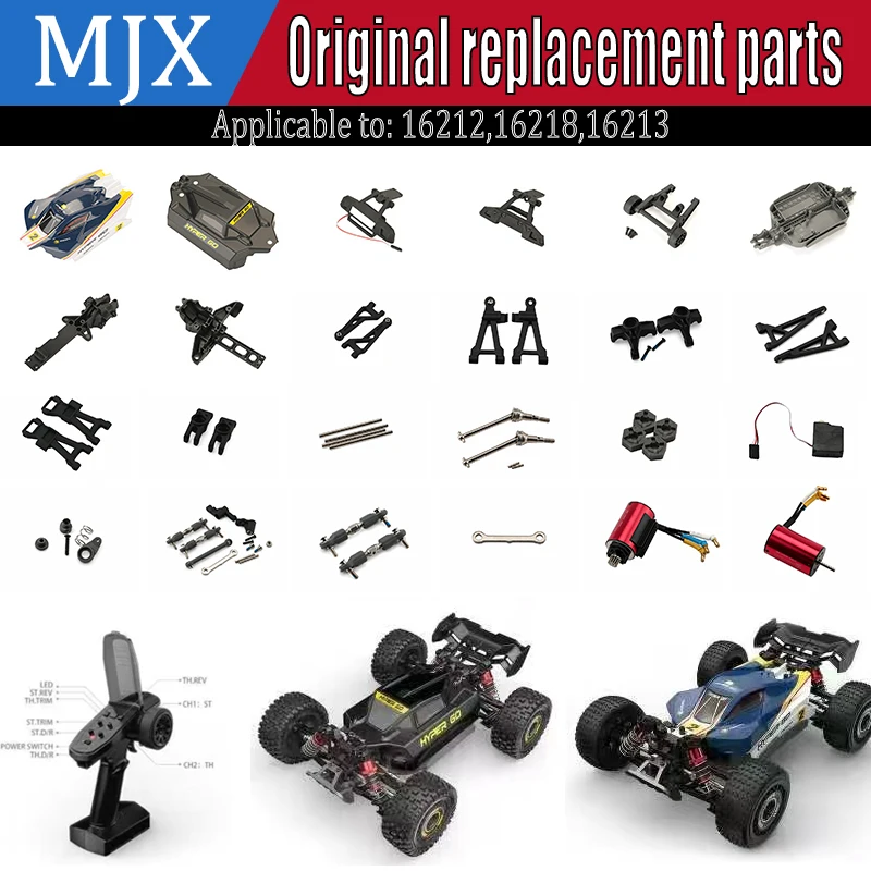MJX Hyper Go 16213 16212 16218 Prevent collision Swinging arms back and forth brushless electric machine for 1/16 RC Truck