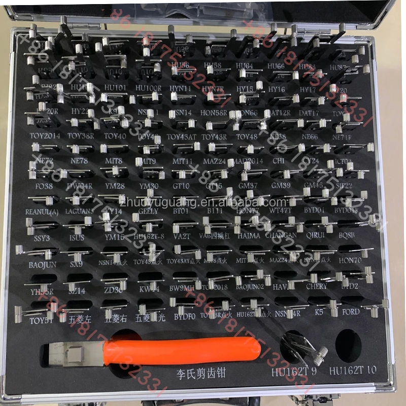 LISHI Original 102 PCS 2 in 1 Auto Decoder and Lock Pick Set Locksmith Tools Lock Smith Tool Locksmith Supplies