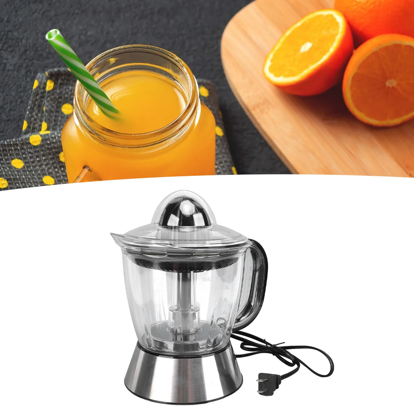 Electric Citrus Juicer 25W 1L Dual Direction Citrus Orange Juice Squeezer Extractor Machine for Lemon Grapefruit